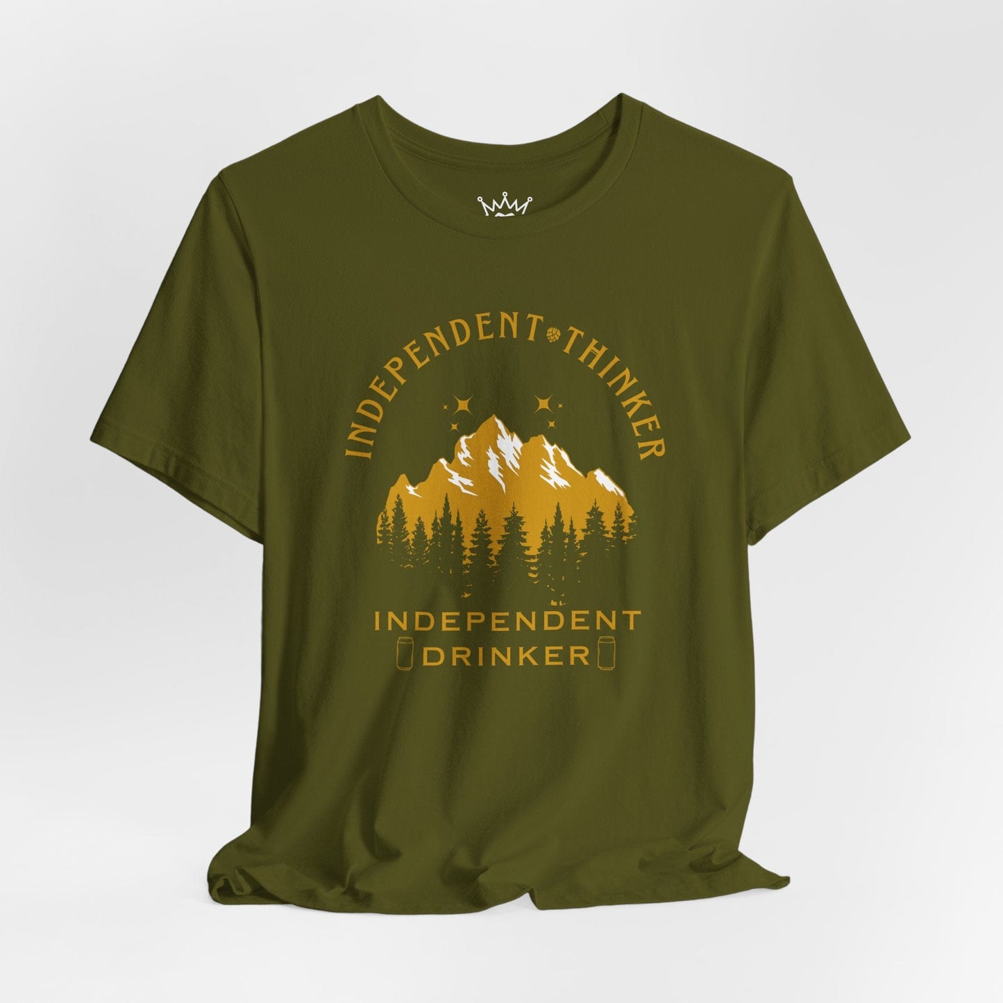 Independent Thinker Drinker T-Shirt – Outdoorsy Beer Lover Tee for Free Spirits & Craft Drinkers