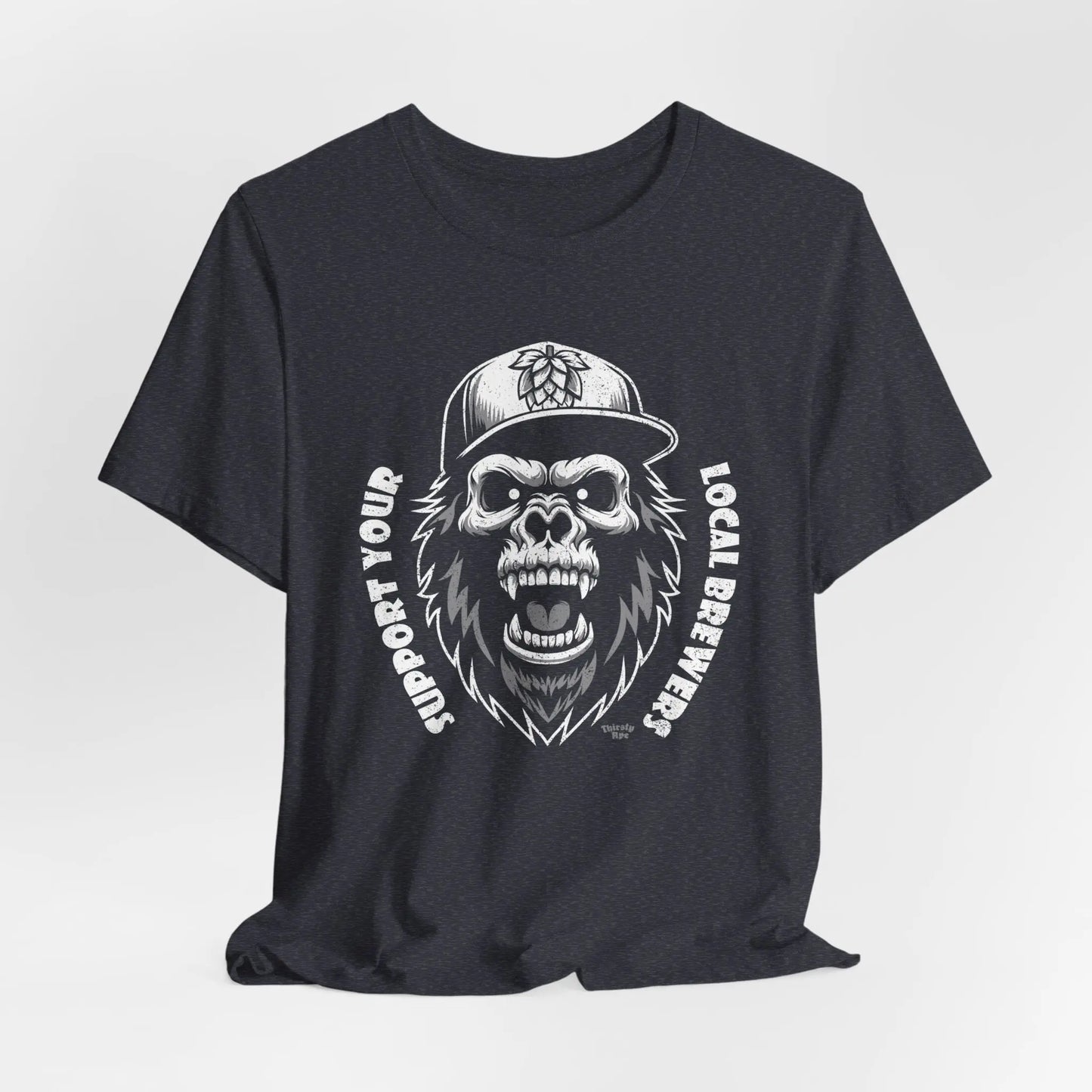 Support Your Local Brewers T-Shirt – Skull Ape Craft Beer Shirt, Unisex Streetwear Printify