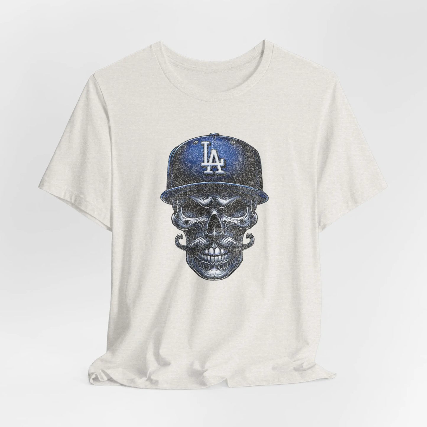 Vintage LA Skull Dodgers T-Shirt – Retro Baseball Shirt, Unique Graphic Tee, Unisex Streetwear Printify