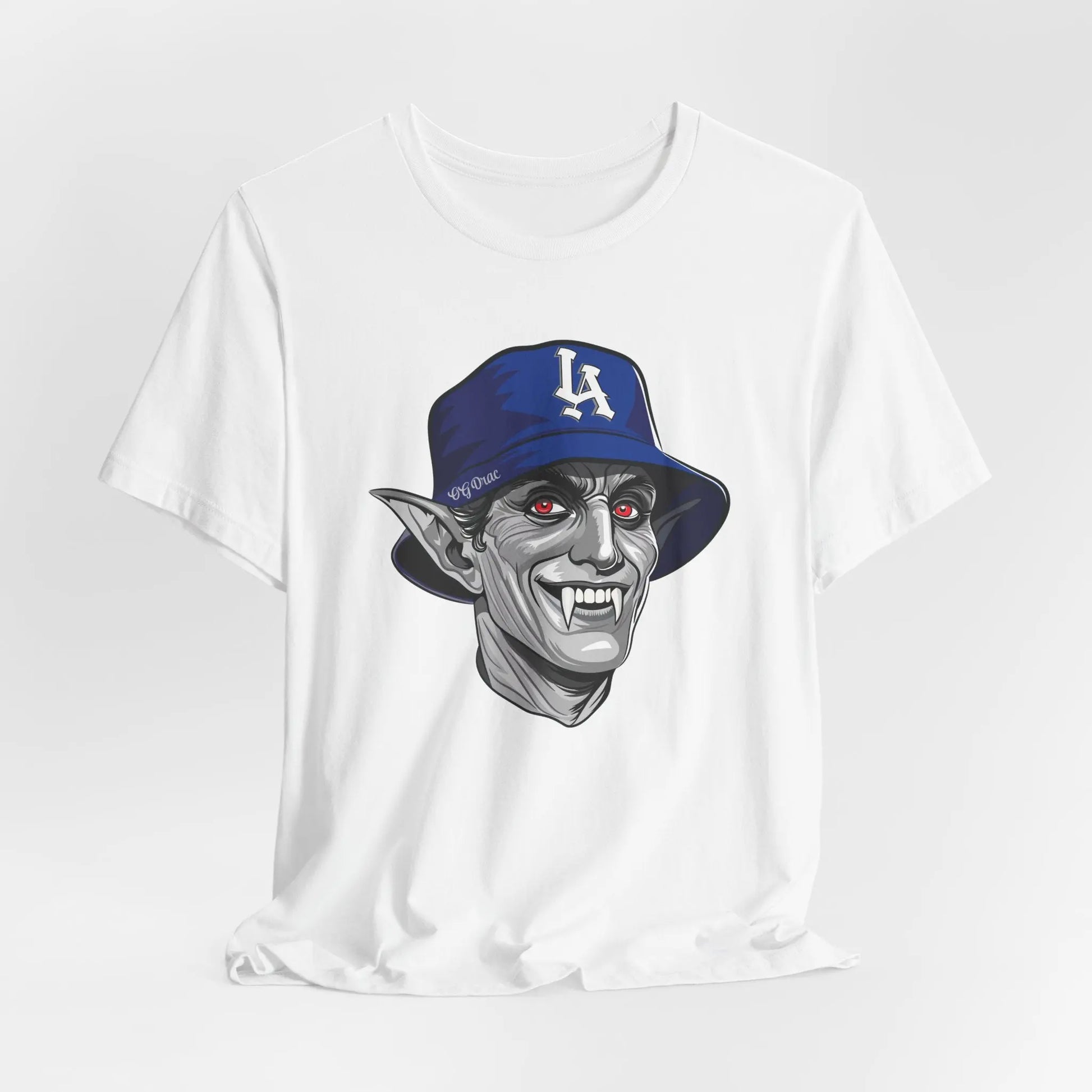 OG Drac Dodgers Tee – LA Vampire Baseball Shirt for Horror & Sports Fans Printify