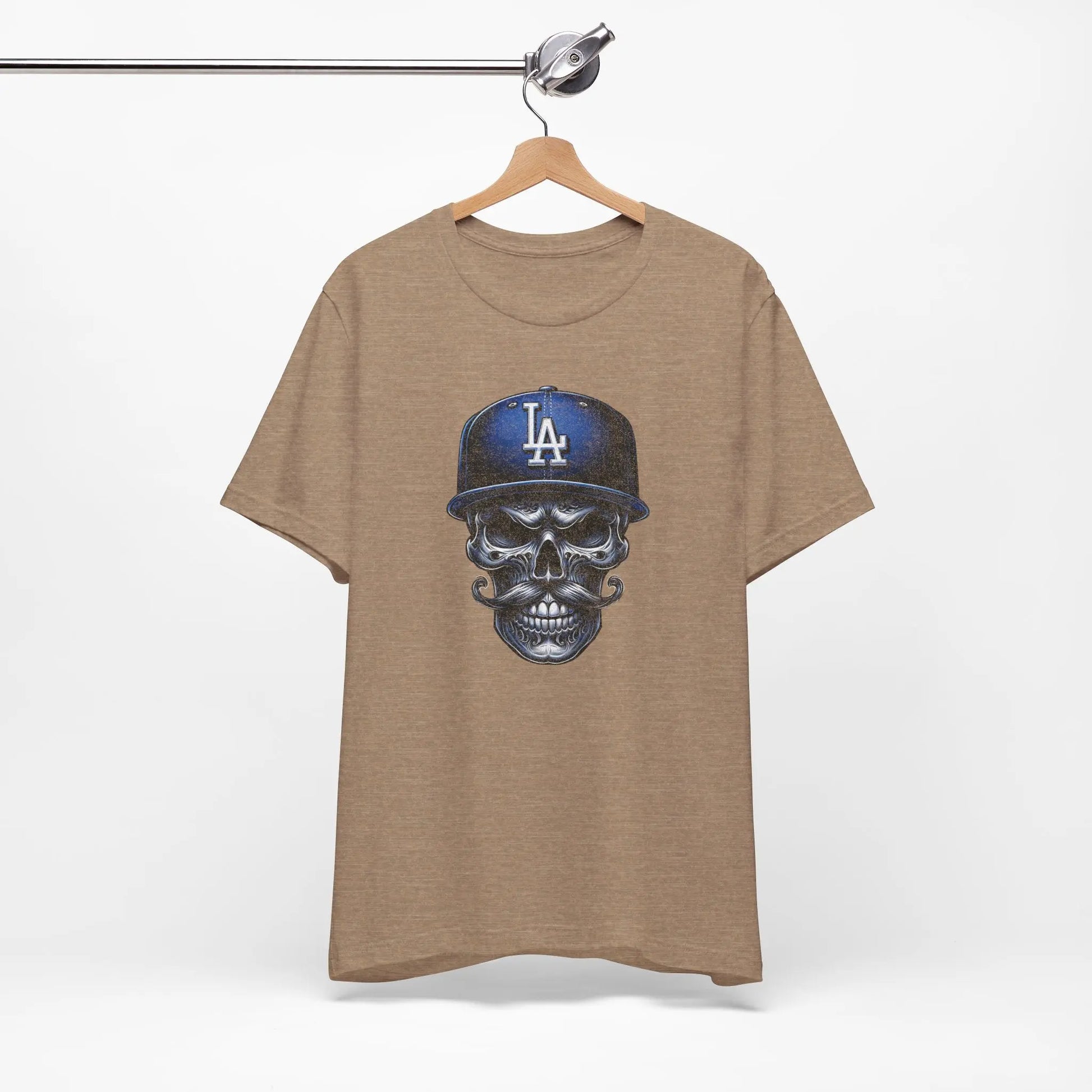 Vintage LA Skull Dodgers T-Shirt – Retro Baseball Shirt, Unique Graphic Tee, Unisex Streetwear Printify